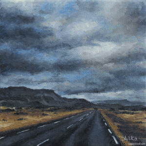 Road to the Sky, oils on canvas, 2022