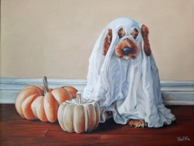 Boo!, Acrylic paints on canvas, 2023