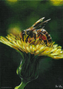 Lunch, Daler-Rowney System3 Fluid Acrylics on canvas, July 2023